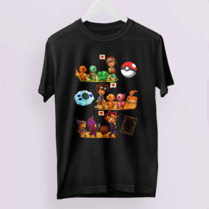 Satoshi Pokemon Yagami Taichi Digimon Adventure Yami Yugi Yu-Gi-Oh shirt