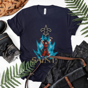 Son Goku Powering Up In Energy New Orleans Saints Shirt