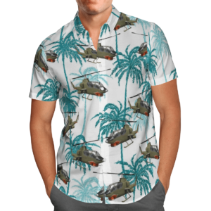 Vietnam Era AH-1 Cobra Helicopter Hawaiian Shirt, Shorts