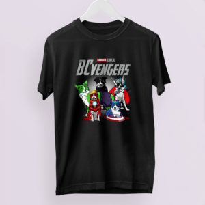 Border Collie Dog Bcvengers T shirt