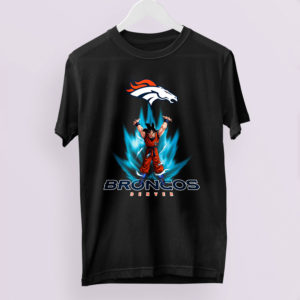 Son Goku Powering Up In Energy Denver Broncos Shirt