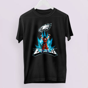 Son Goku Powering Up In Energy Philadelphia Eagles Shirt