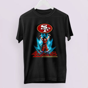 Son Goku Powering Up In Energy San Francisco 49ers Shirt