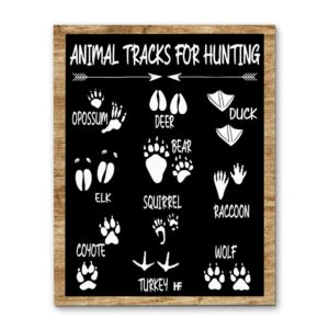 Animal Tracks For Hunting Canvas, Poster