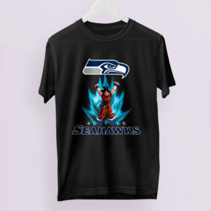 Son Goku Powering Up In Energy Seattle Seahawks Shirt