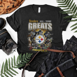 Steelers All-Time Greats Signatures Shirt, Pittsburgh Steelers, Troy Polamalu, Joe Greene Signatures