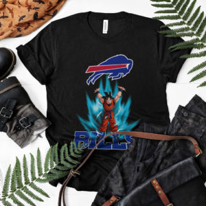 Son Goku Powering Up In Energy Buffalo Bills Shirt