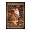 I Love Book and Cat Canvas, Poster