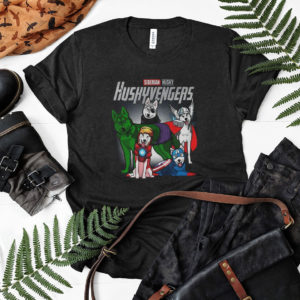 Husky Dog Huskyvengers T shirt