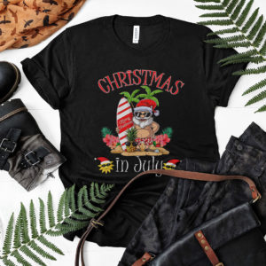 Christmas In July Shirt Funny Santa Summer Beach Vacation