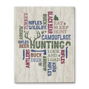 All About Hunting Canvas, Poster