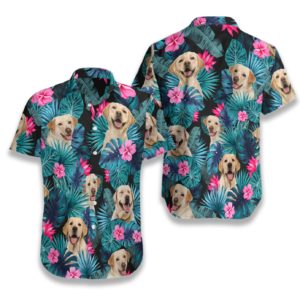 Tropical Labrador Hawaiian Print Shirts