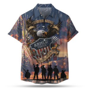 Armed Forces Bald Eagle This We’ll Defend US Flag Hawaiian Shirt Armed Forces Bald Eagle This We’ll Defend US Flag Hawaiian Shirt
