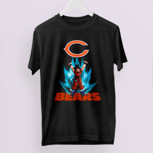 Son Goku Powering Up In Energy Chicago Bears Shirt