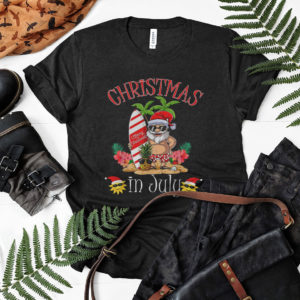 Christmas In July Shirt Funny Santa Summer Beach Vacation