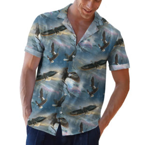 Best of America Eagles Flying with Stars 4th of July American Flag Shirt