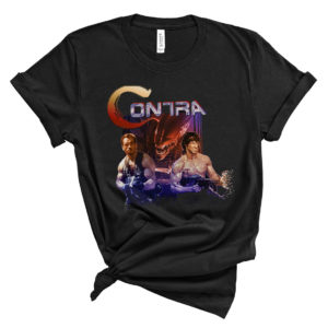 Contra Movie Game Arnold Schwarzenegger Vs Sylvester Stallone T-shirt