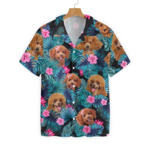 Tropical Poodle Hawaiian Print Shirts Tropical Poodle Hawaiian Print Shirts