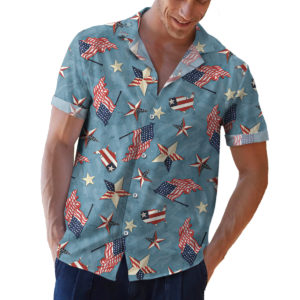 Wilmington American Valor Patriotic 4th of July Hawaiian Shirt