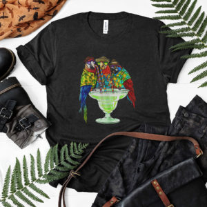 Parrots Drinking Margarita Hawaiian Shirt