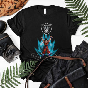 Son Goku Powering Up In Energy Oakland Raiders Shirt