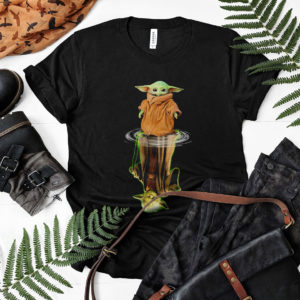 Baby Yoda And Reflection Water Reflection Master t-shirt