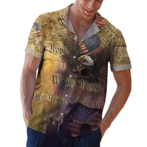 4th of July Us American Flag Hawaiian Shirt