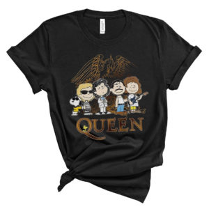 Comic Style Snoopy Dog Queen Band Peanuts T-Shirt
