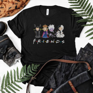 Maleficent, The Evil Queen, Ursula, Cruella De Vil Friends Disney Villains Characters Chibi Shirt
