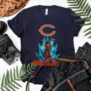 Son Goku Powering Up In Energy Chicago Bears Shirt