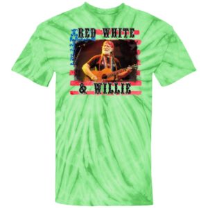 Willie Nelson Red White and Willie 4th of July Tie Dye shirt