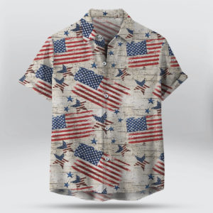 Timeless Treasures Patriot Rustic American Flags 4th of July Hawaiian Shirt Timeless Treasures Patriot Rustic American Flags 4th of July Hawaiian Shirt