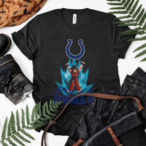 Son Goku Powering Up In Energy Indianapolis Colts Shirt