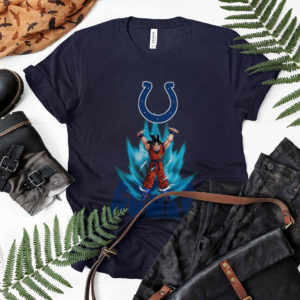 Son Goku Powering Up In Energy Indianapolis Colts Shirt
