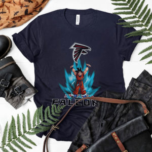 Son Goku Powering Up In Energy Atlanta Falcons Shirt