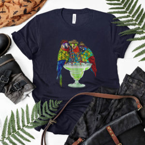 Parrots Drinking Margarita Hawaiian Shirt