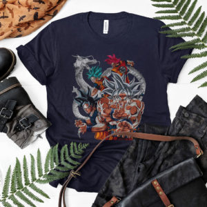 Son Goku All Transformation Forms T-Shirt