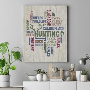 All About Hunting Canvas, Poster