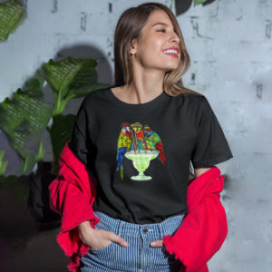Parrots Drinking Margarita Hawaiian Shirt