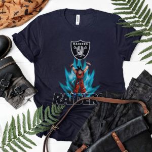 Son Goku Powering Up In Energy Oakland Raiders Shirt