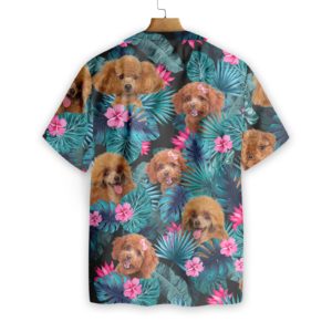 Tropical Poodle Hawaiian Print Shirts