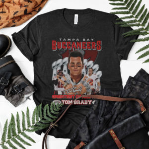 12 Tom Brady Signature Greastest Of All Time Tampa Bay Buccaneers shirt