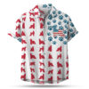 Bernese Mountain American Flag 4th of July Hawaiian shirt
