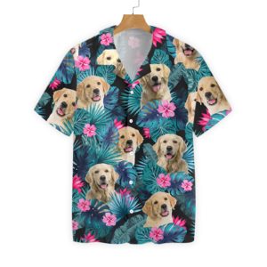 Tropical Golden Dog Hawaiian Floral Print Shirts Tropical Golden Dog Hawaiian Floral Print Shirts