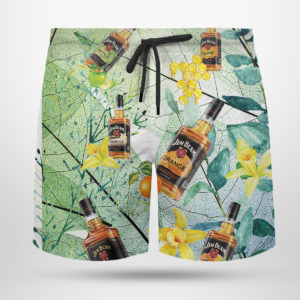 Jim Beam Bourbon Hawaiian Shirt, Beach Shorts