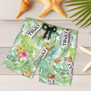 Truly Hard Seltzer Hawaiian Shirt, Beach Shorts