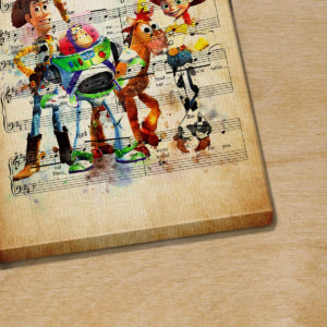 Personalized Toy Story You've Got A Friend In Me Sheet Music Poster Canvas