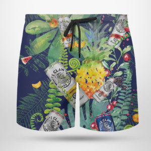 White Claw Hard Seltzer Hawaiian Shirt, Tropical Beach Shorts