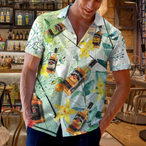 Jim Beam Bourbon Hawaiian Shirt, Beach Shorts