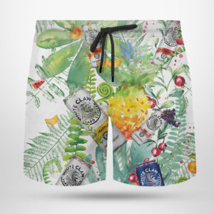 White Claw Hard Seltzer Hawaiian Shirt, Tropical Beach Shorts